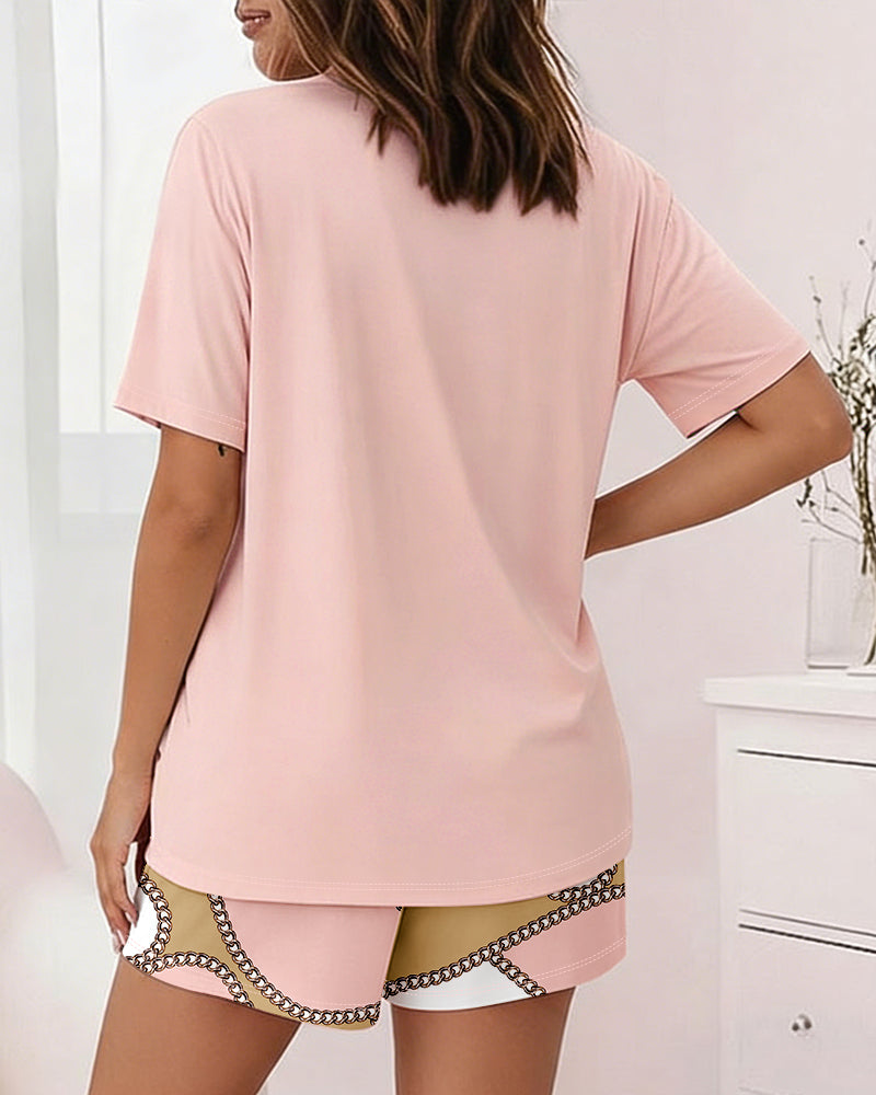 CHICME Pajamas Set for Women 2 Piece Pjs Lounge Set