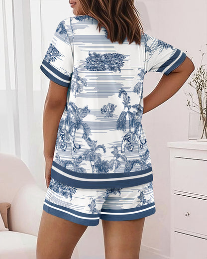 CHICME Pajamas Set for Women 2 Piece Pjs Lounge Set