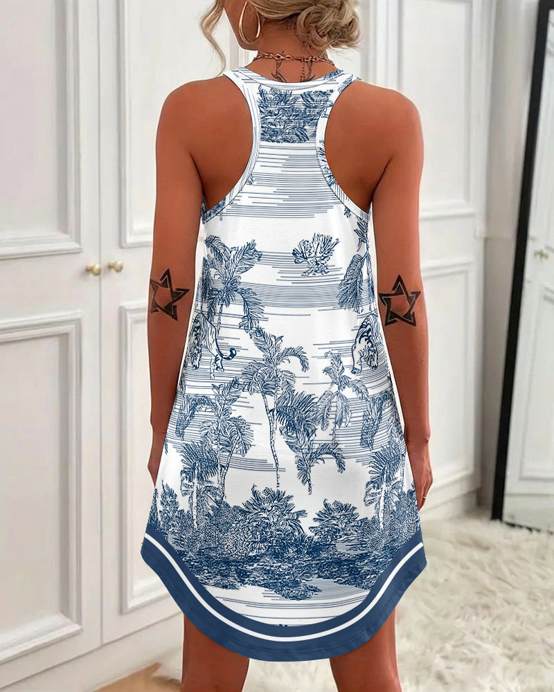 CHICME Womens Summer Dresses Casual Sleeveless U Neck Sundress