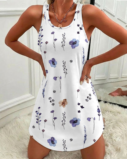 CHICME Womens Summer Sleeveless U Neck Casual Dresses