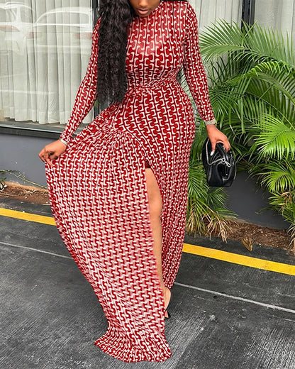 CHICME Womens Maxi Dresses 2 Piece Floral Mesh Set