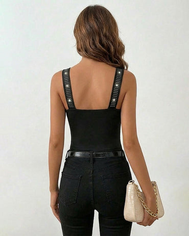 CHICME Square Neck Sleeveless Tank Top