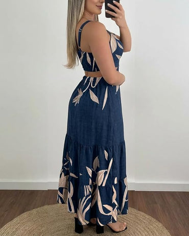 CHICME Summer Dresses for Women 2026 Sleeveless Casual Boho Maxi Dress