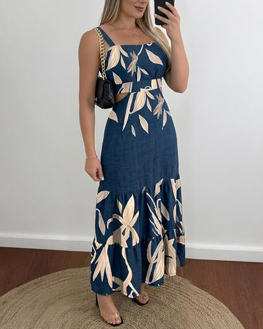 CHICME Summer Dresses for Women 2026 Sleeveless Casual Boho Maxi Dress