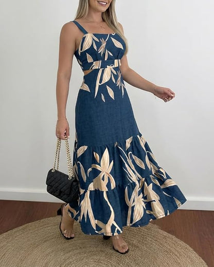 CHICME Summer Dresses for Women 2026 Sleeveless Casual Boho Maxi Dress
