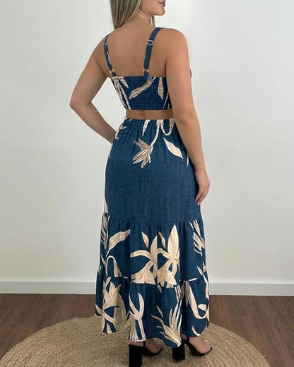 CHICME Summer Dresses for Women 2026 Sleeveless Casual Boho Maxi Dress