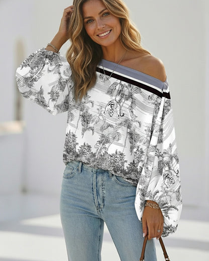 CHICME Women's Off The Shoulder Top